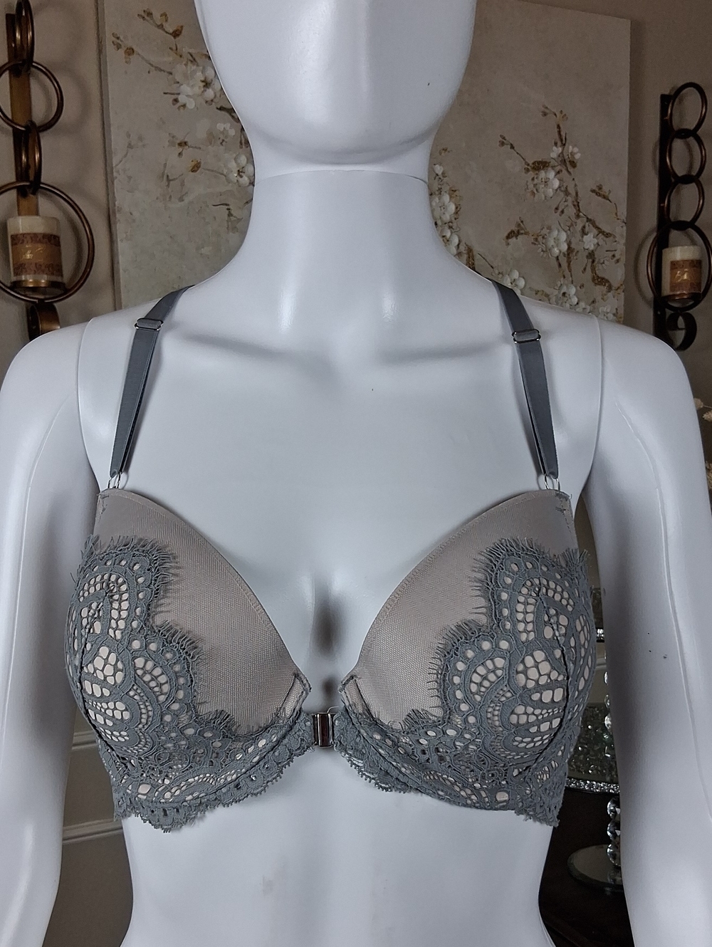 Victoria's Secret Dream Angels Collection Lace Overlay Racerback Bra 32DDD - Picture 5 of 16